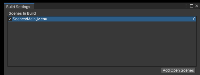 Add Open Scenes